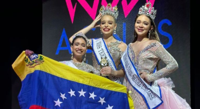 Dos venezolanas ganan concurso de belleza