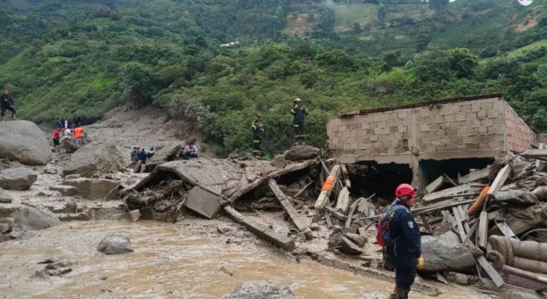 avalancha en Colombia - al menos 14 fallecidos