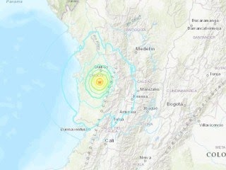 Sismo de magnitud 5,7 sacudió el occidente de Colombia, según el USGS