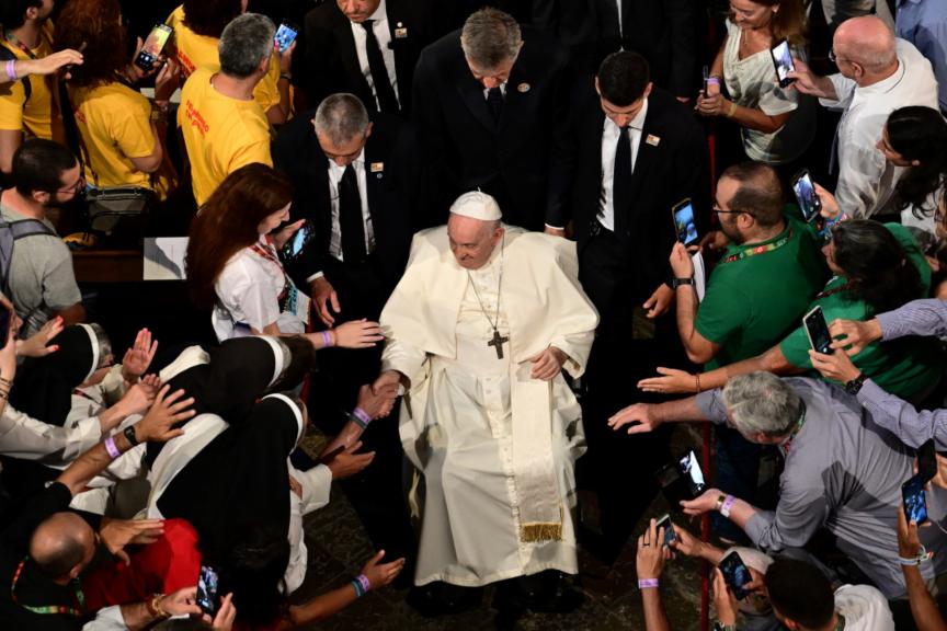 El Papa se reúne en Lisboa con víctimas de pederastia en la Iglesia