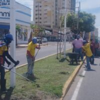 Gobernación realiza operativo especial de ornato por encendido en Bella Vista