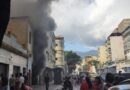 Se incendió edificio de Caracas