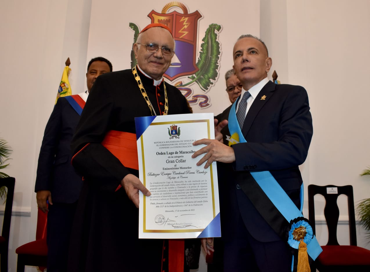 Rosales: “Cardenal Baltazar Porras es uno de los latinoamericanos más brillantes de todos los tiempos”
