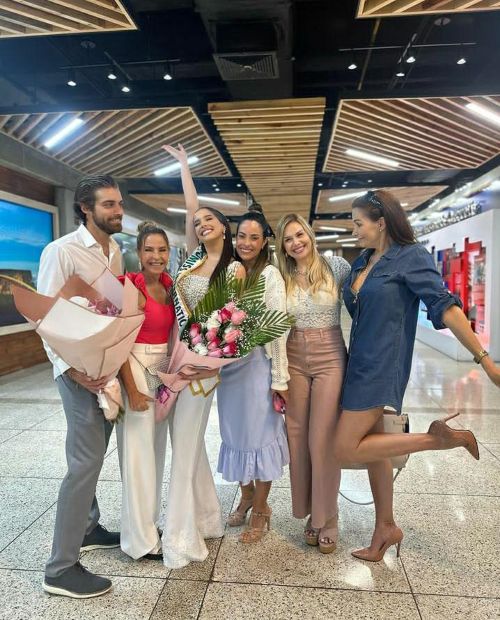 Andrea Rubio llegó al país tras ganar Miss International 2023