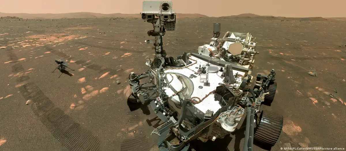 La NASA restablece contacto con su helicóptero en Marte
