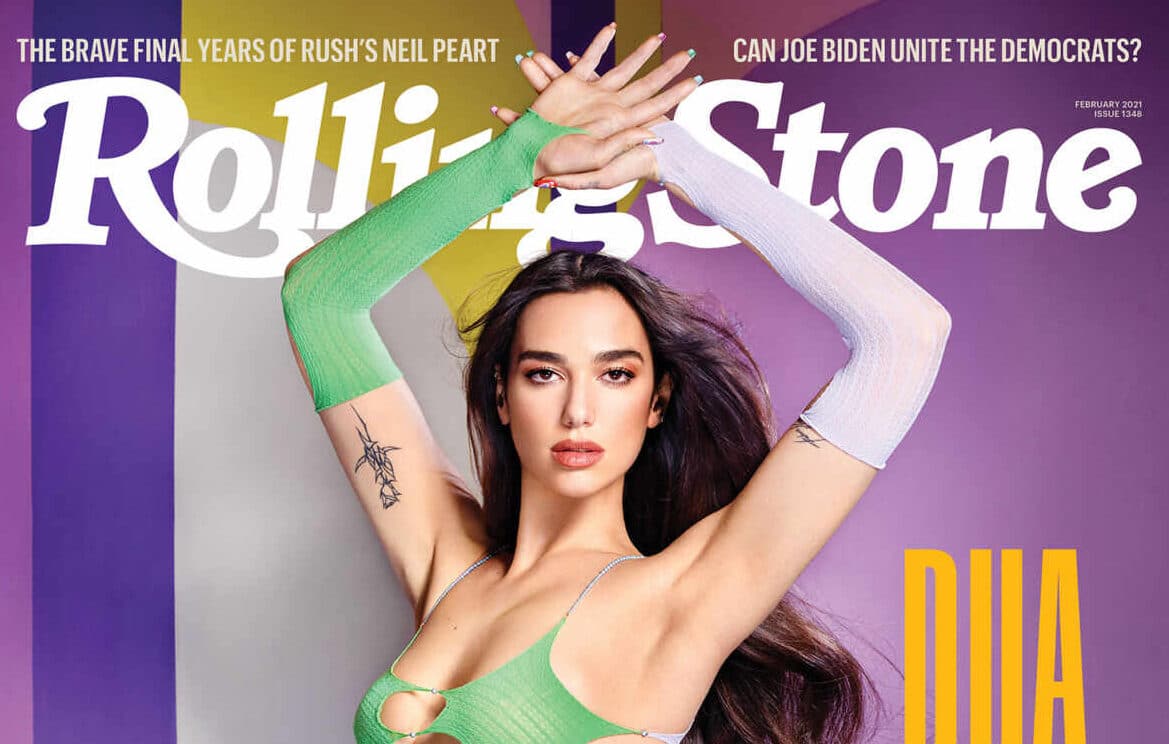 Dua Lipa deslumbra en portada de la revista Rolling Stone