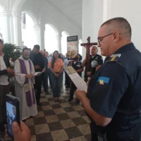 Viacrucis recorrió espacios del Palacio de los Cóndores