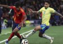 España y Brasil empatan en partidazo en el Bernabéu