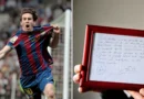 Una servilleta con el primer contrato de Messi es subastada por más de US$374.000