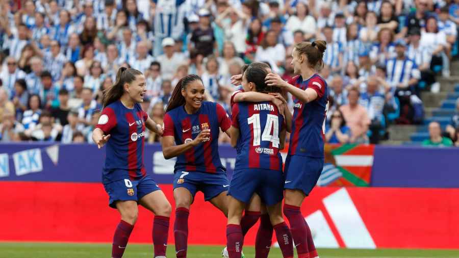 El Barcelona golea sin piedad a la Real Sociedad en la final de la Copa de la Reina