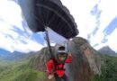 Influencer mexicano se hizo viral al lanzarse en paracaídas del Salto Ángel