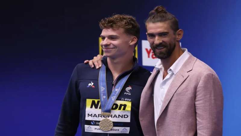 ¡Nuevo récord olímpico! Leon Marchand superó la marca de Michael Phelps en 400 metros