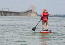 Histórica travesía: María Ferrer y el imponente Lago en paddleboard