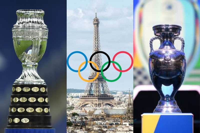 Coincidencias de Copa América, Eurocopa y Juegos Olímpicos en la historia