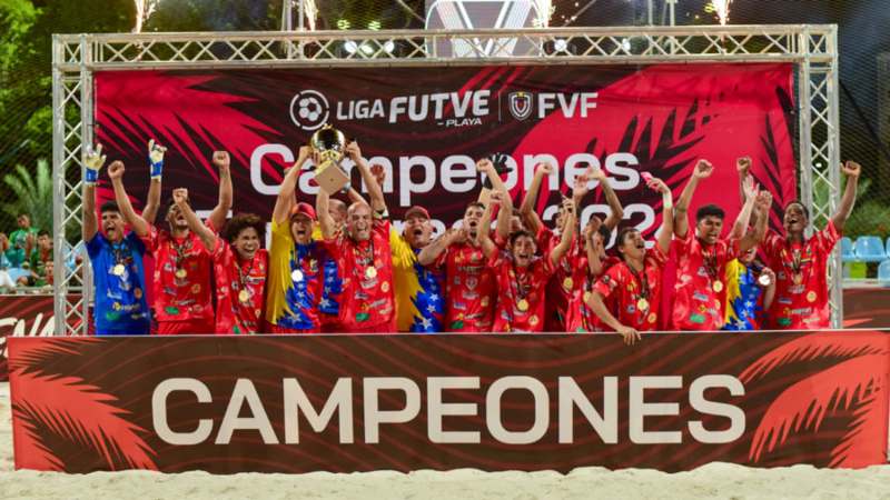 Centauros de Caracas campeón de la liga Futve de playa