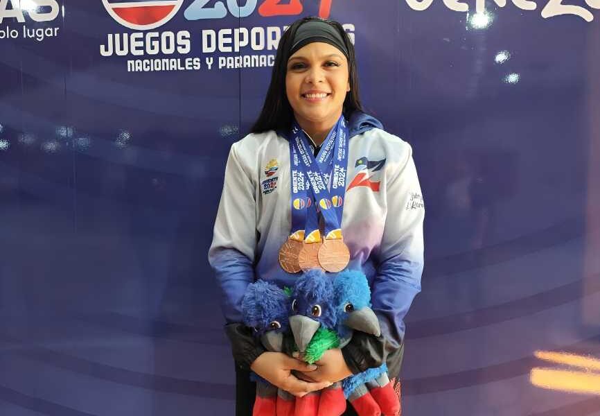 Kriscarliedt Andrade otorga tres medallas de bronce al Zulia en los Juegos Nacionales