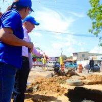 Gobernador Rosales inspecciona trabajos de construcción, recuperación y modernización en obras deportivas y de vialidad